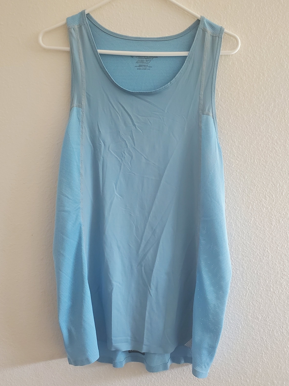 Men's Light Blue Performance Tank Top Size L